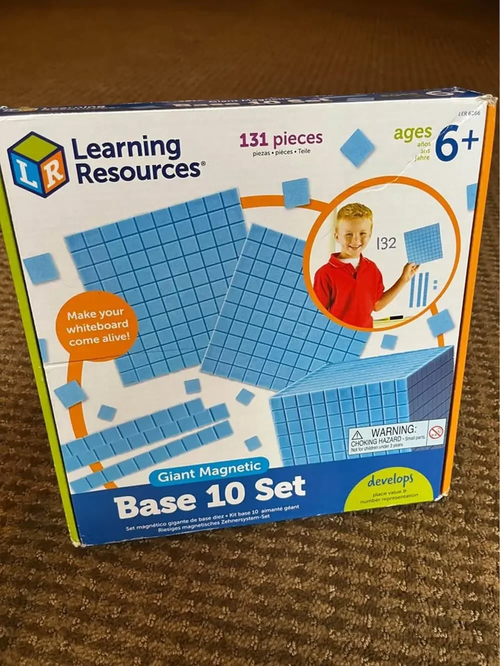 Giant Magnetic Base Ten Set by Learning Resources. EUC!